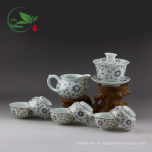 Porzellan GroßhandelTeaware Set Einschließlich (1 Gaiwan, 1 Krug, 6 Tassen)